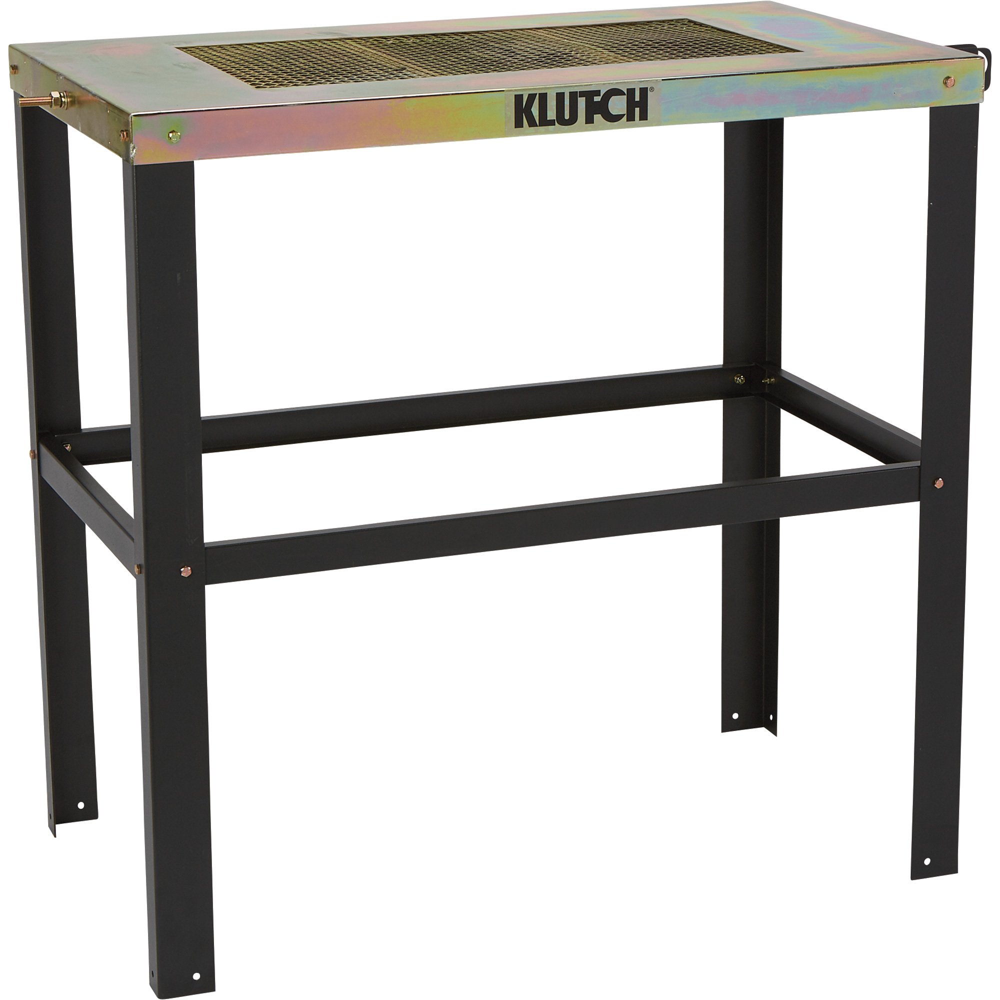 Klutch Metal Top Welding Table — 38in.L x 20in.W x 36in.H